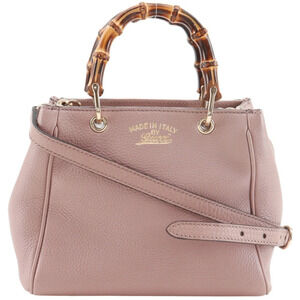 GUCCI Pink Bamboo Bag